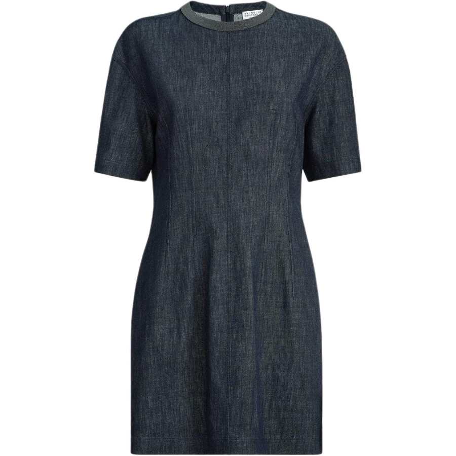 Brunello Cucinelli Brunello Cucinelli denim-effect mini dress
