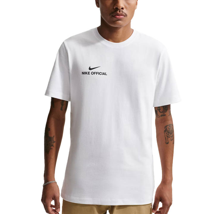 Nike Nike Sportswear T Shirts Men's White Crew Neck Moderate Straight Fit