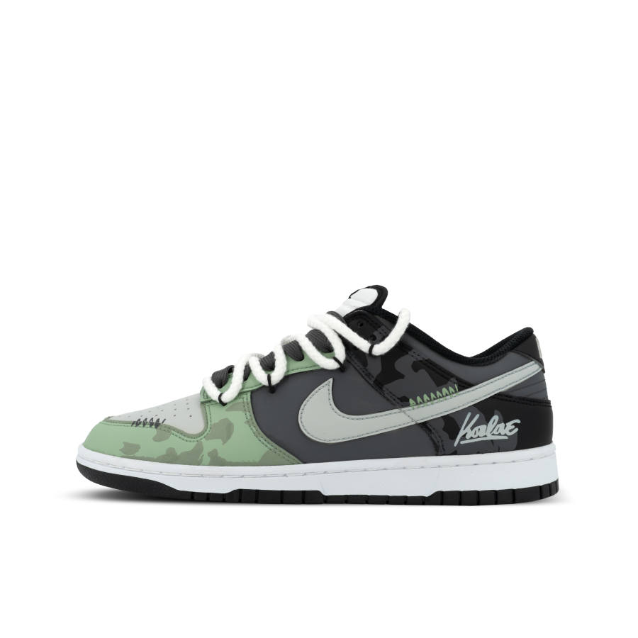 Nike Nike Dunk Gorilla Jiedian XJDD Wild Pioneer Low top Skateboard Shoes Unisex Gray Green