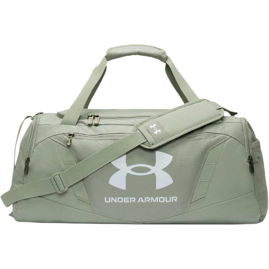 Under Armour 40L Polyester Travel Bag Unisex Titanium Gray Green