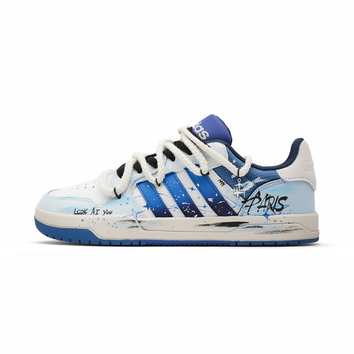 Adidas Adidas ENTRAP Dream Star Sea Synthetic Leather, Split Cow Leather Abrasion Resistant, Lightweight, And Breathable