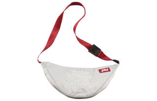 DRACONITE Polyester Shoulder Bag, Sling Bag, Crossbody Bag, Fanny Pack Regular Unisex Gray Red Contrast