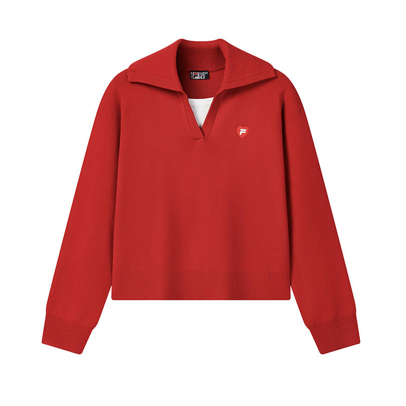 FILA CNY Sweater Women's Rhythm Red