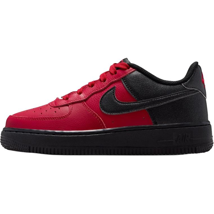 Nike Nike Air Force 1 Low top Skateboard Shoes Red Black Unisex