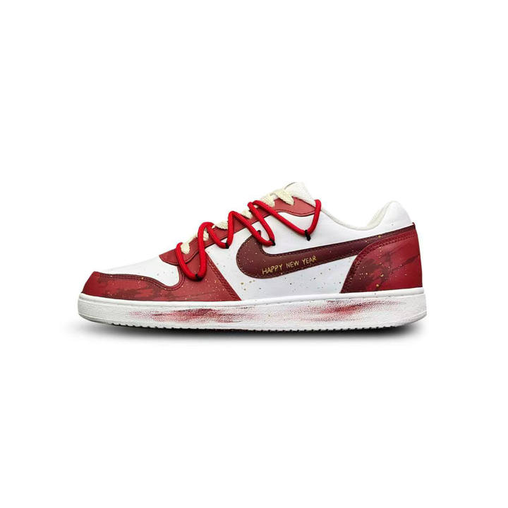 Nike Nike EBERNON Ta Tu Alice Cushioning, Wear Resistant Low top Skateboard Shoes Men's Red White