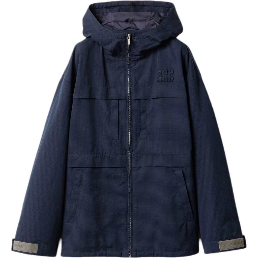 MIU MIU Miu Miu drawstring parka coat