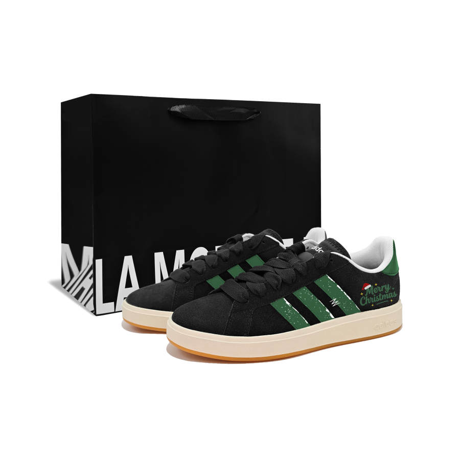 Adidas Adidas Grand Court Base 00s Ice Snow Festival, III Synthetic Leather, Split Cow Leather