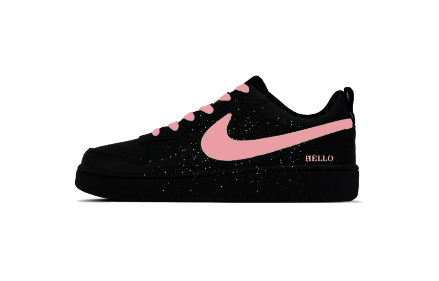 Nike Nike Court Beautiful Guava Synthetic Leather Low top Kids' Skateboarding Shoes Teenagers