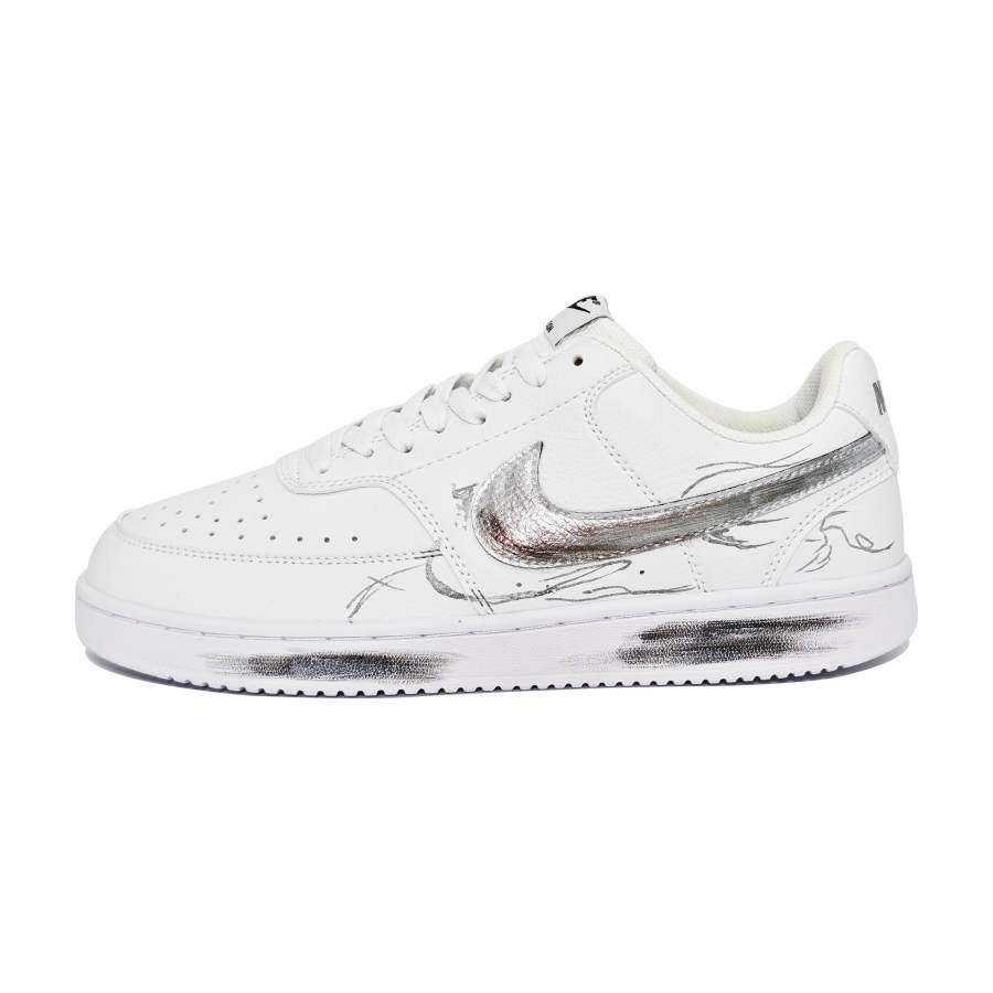 Nike Nike Court Vision 1 Mercury Knight Leather Cushioning Abrasion Resistant Slip Resistant Low top Skateboard Shoes Men's