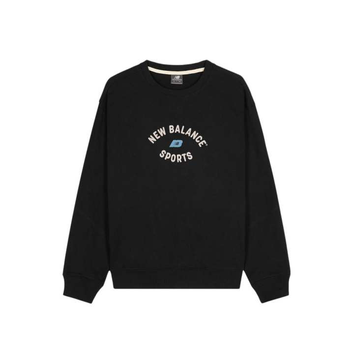 New Balance New Balance Sweatshirts Men's Black Crew Neck Moderate