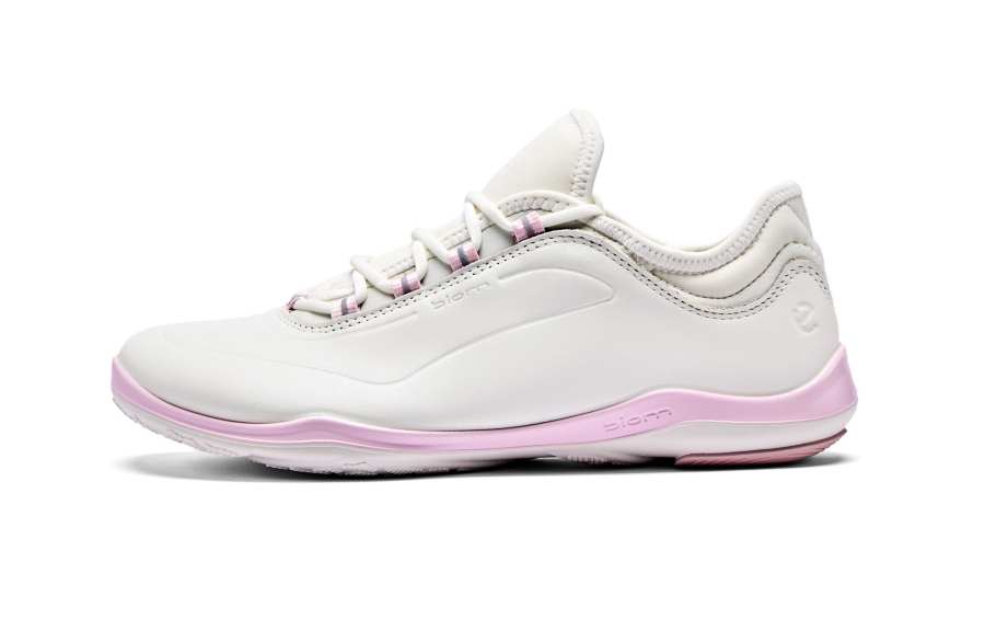 Ecco SS26 BIOM LITE TR Collection Textile, Cow Leather Low top Outdoor Casual Shoes Women's White 840133