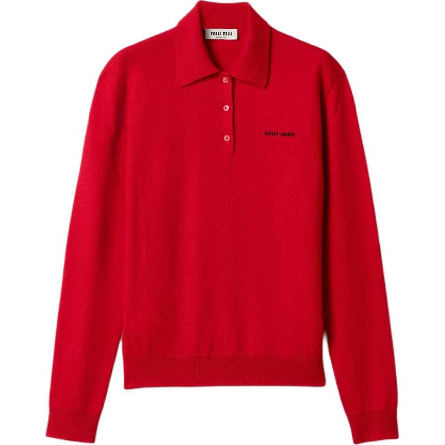 MIU MIU Miu Miu buttoned polo shirt