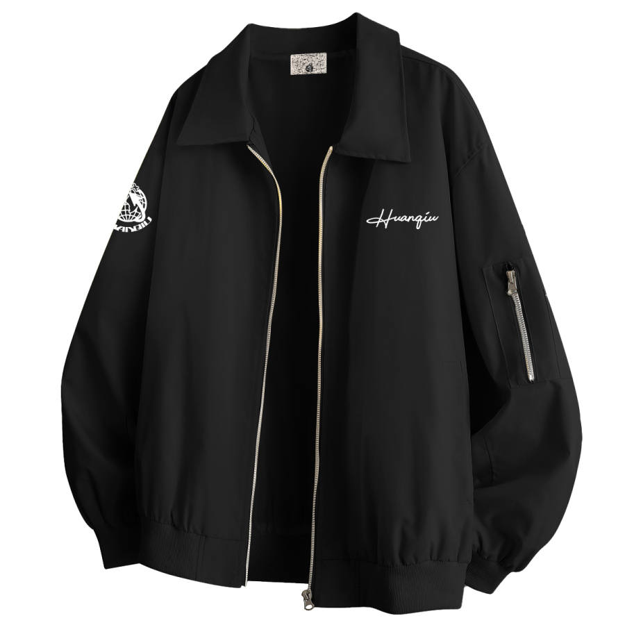 HUANQIU Jackets Unisex Lapel Thickened Pilot, Instructor, Workwear