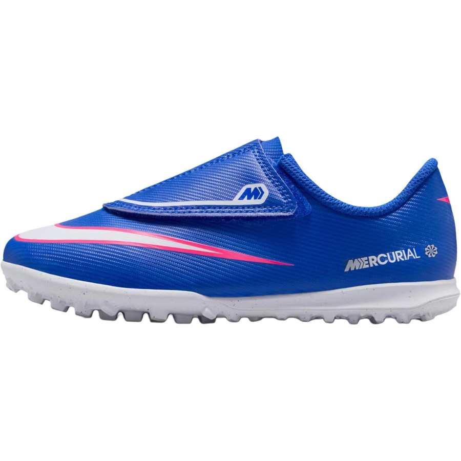 Nike Nike Mercurial Vapor 16 Low top Kids' Soccer Shoes Blue White Children Aged 3 7 Years Old