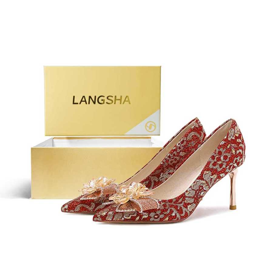 Lanza Slim Heel High Heels 7.5cm Women's