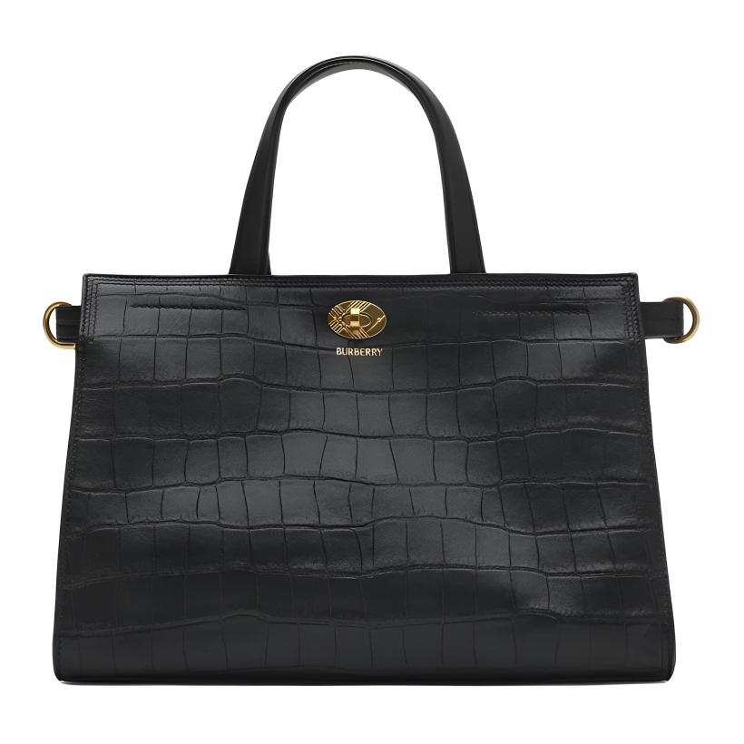 Burberry Cotswolds Lambskin Handbag Small Women's Black