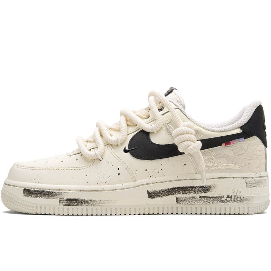 Nike Nike Air Force 1 07 Pegasus Pack Van Gogh Genesis, Jiang Qinyue Low top Skateboard Shoes Men's Ecru