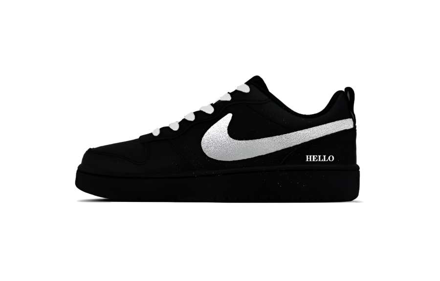Nike Nike Court Borough Demon Slayer Kimetsu No Yaiba Synthetic Leather Slip Resistant Abrasion Resistant Low top