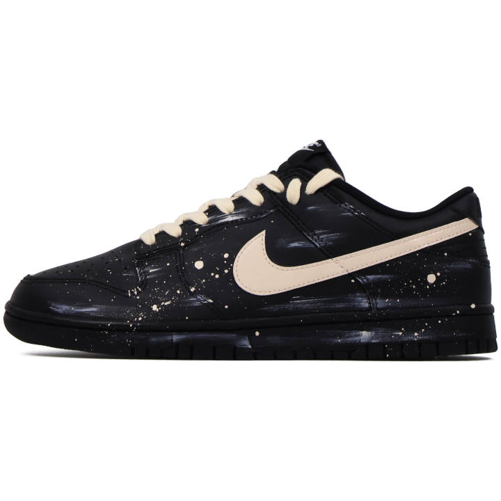 Nike Nike Dunk Abrasion Resistant Low top Skateboard Shoes Men's Black