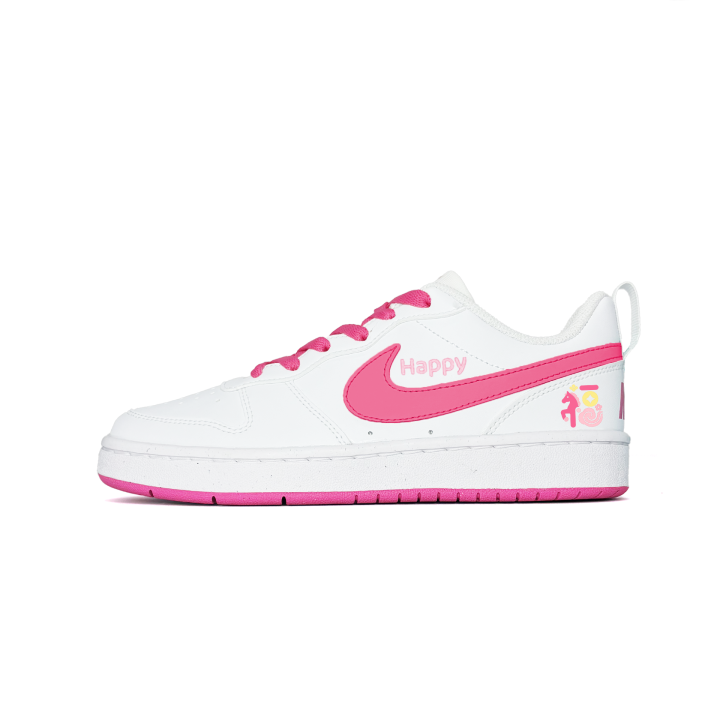 Nike Nike Court Borough Right Away Good Luck Leather Slip Resistant Abrasion Resistant Low top Kids' Skateboarding Shoes
