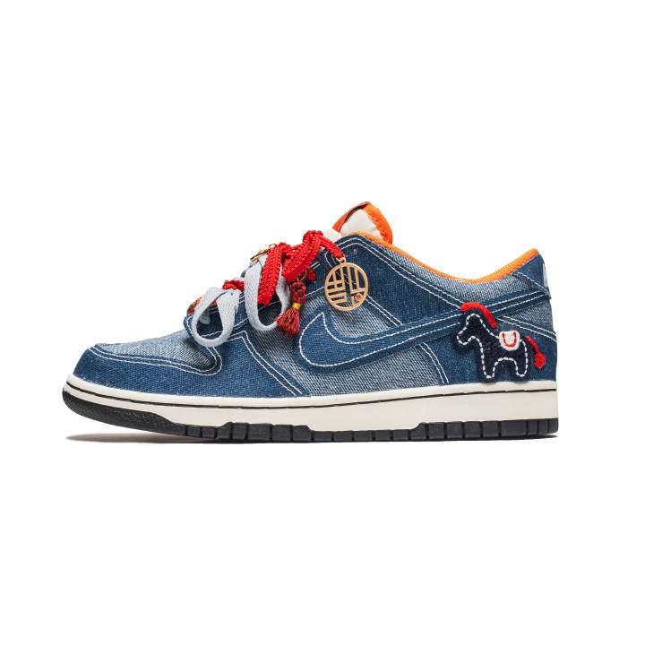 Nike Nike Dunk Denim Low top Kids' Skateboarding Shoes Teenagers