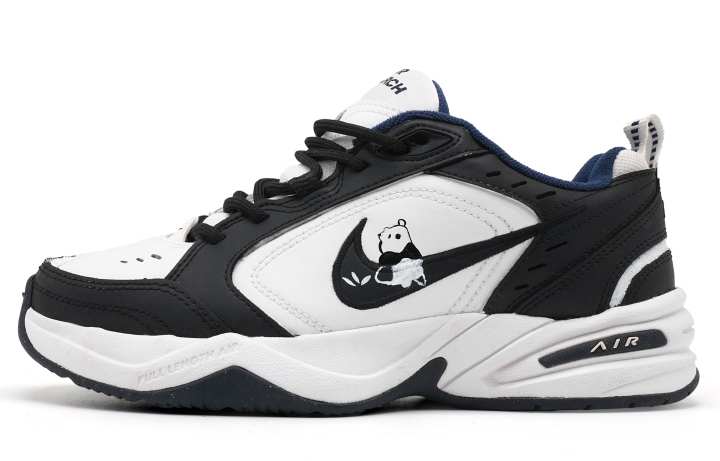 Nike Nike Air Monarch 4 Panda Cushioning Abrasion Resistant Slip Resistant Low top Chunky Sneakers Unisex Black White