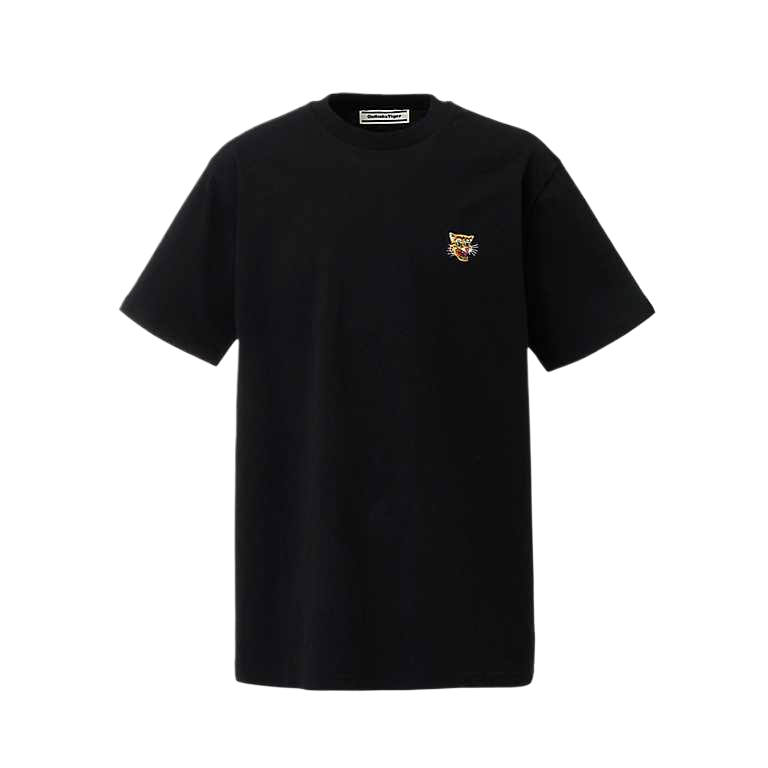 Onitsuka Tiger T Shirts Unisex Black Crew Neck Moderate