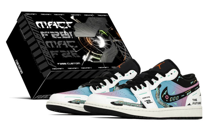 Jordan Jordan Air Jordan 1 Cyber Cotton Candy, Special Box, Punk, Urban Techwear Abrasion Resistant Abrasion Resistant Low top