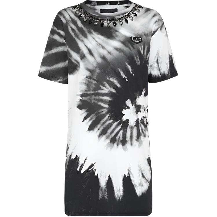 PHILIPP PLEIN T Shirts Women's Multicolor Crew Neck Moderate Straight Fit