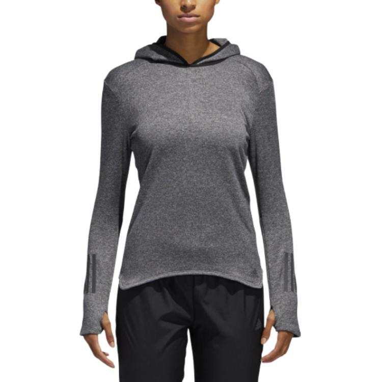 Adidas Adidas Sweatshirts Women's Gray Hooded Moderate