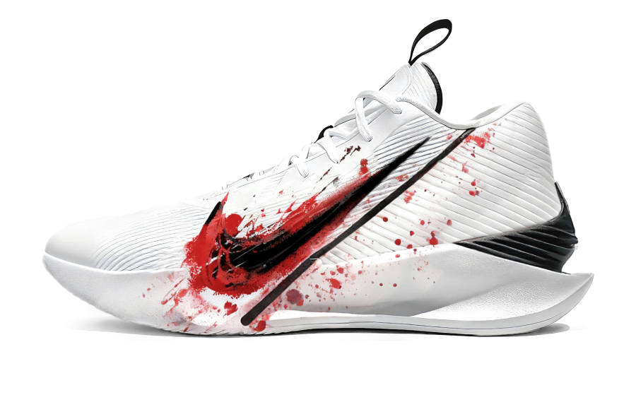 Nike Nike G.T. Jump Academy Bloodhook Spirit Mesh Slip Resistant Slip Resistant High top Basketball Shoes Men's Red White
