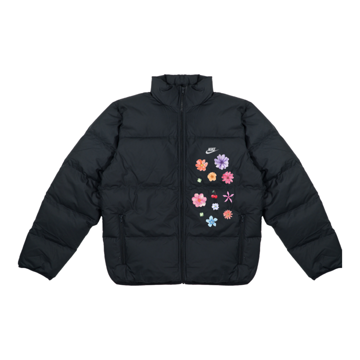 Nike Nike Down Jackets Unisex Black/White Stand Collar Moderate Puffer Jacket