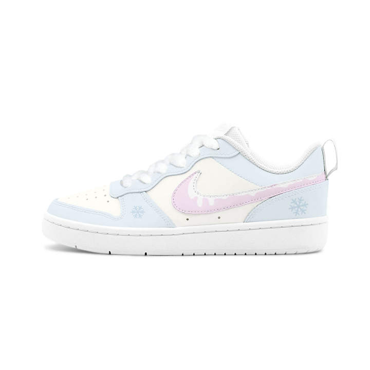 Nike Nike Court Borough 2 HEY Congealed Snowflake Slip Resistant Cushioning Height Increasing