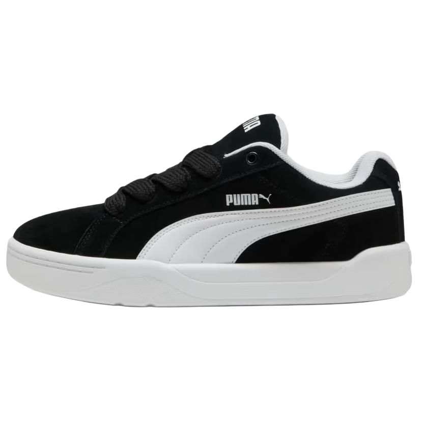 PUMA Park Lifestyle Suede Cushioning Skateboard Shoes Men's Black White