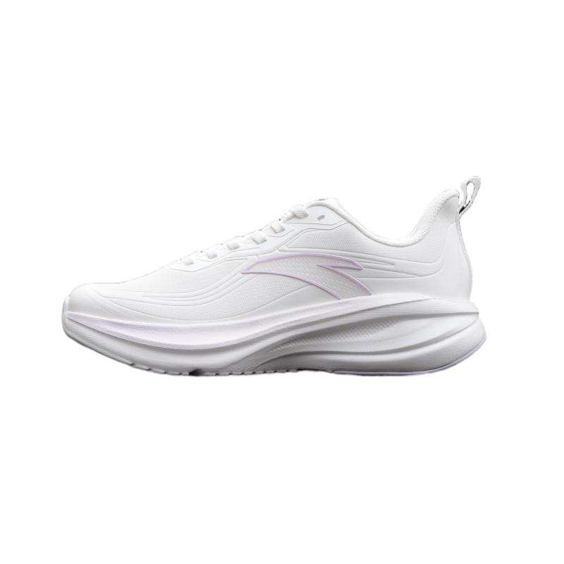 Anta Cloud Path Low top Running Shoes Women's White Purple Leather Version