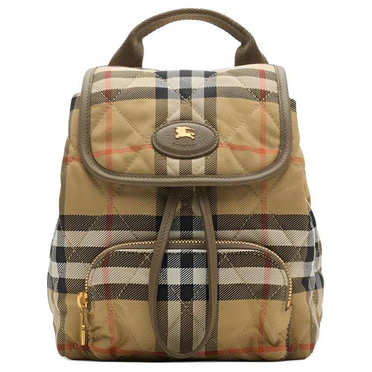 Burberry Horseshoe Polyamide Backpack Mini Women's Sand