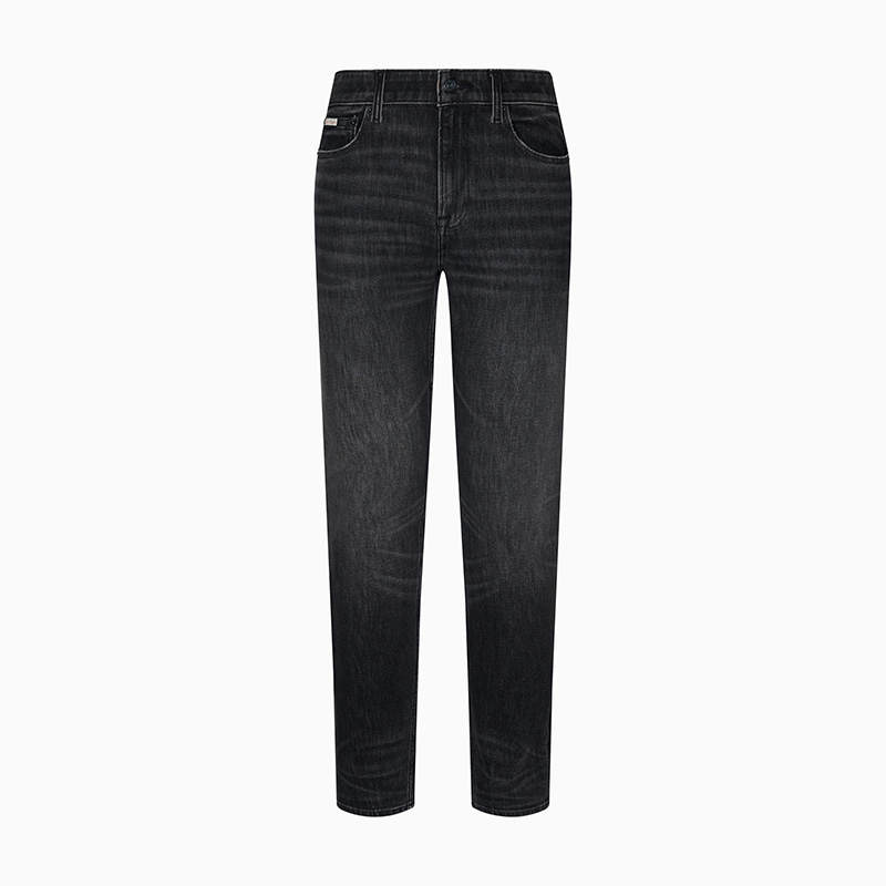 Calvin Klein Jeans Men's XGZ Denim Black Moderate Tapered Pants