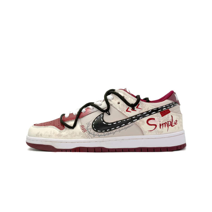 Nike Nike Dunk REDTRO Low top Skateboard Shoes Men's Red