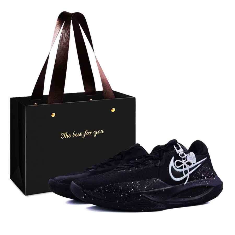 Nike Nike Precision 6 Shopping Bag, Black Butterfly Starry, Baby's Breath Fabric Low top Basketball Shoes Men's Black