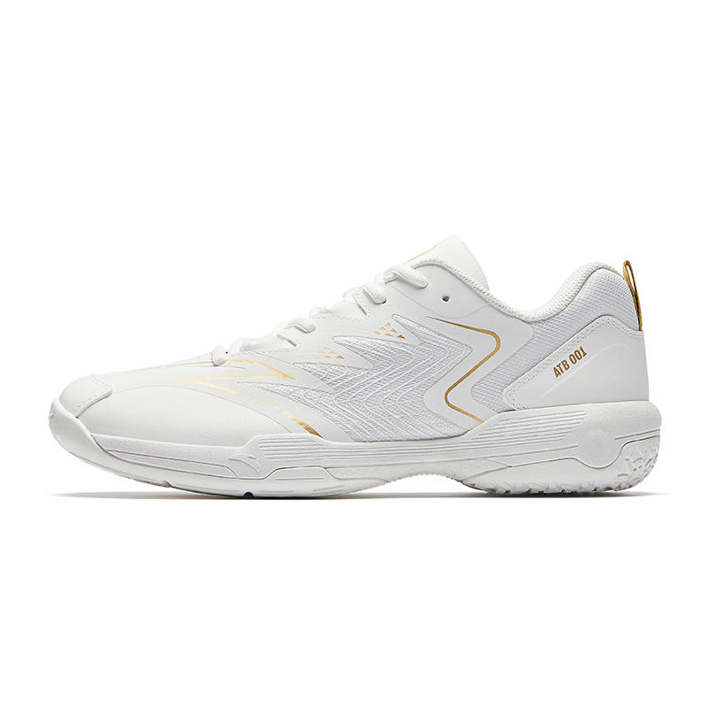 Anta Moment Shadow 001 Textile, Synthetic Leather Cushioning Slip Resistant Abrasion Resistant Support Badminton Shoes