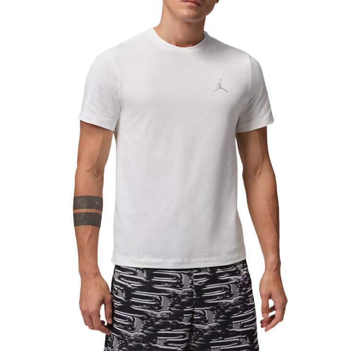 Jordan Jordan T Shirts Men's White Crew Neck Moderate Straight Fit