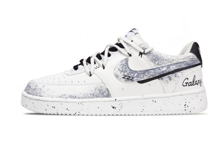 Nike Nike Court Vision 1 Starry Trajectory Abrasion Resistant Low top Skateboard Shoes Men's Blue