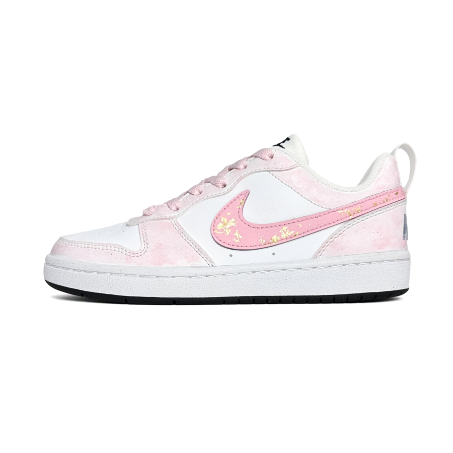 Nike Nike Court Borough Girlish Ins Preppy Style, Individual Niche Synthetic Leather Abrasion Resistant Slip Resistant