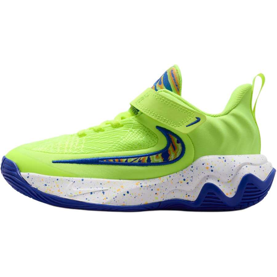 Nike Nike Giannis Immortality 4 Fabric Slip Resistant Low top Children's Basketball Shoes Neon Green Yellow