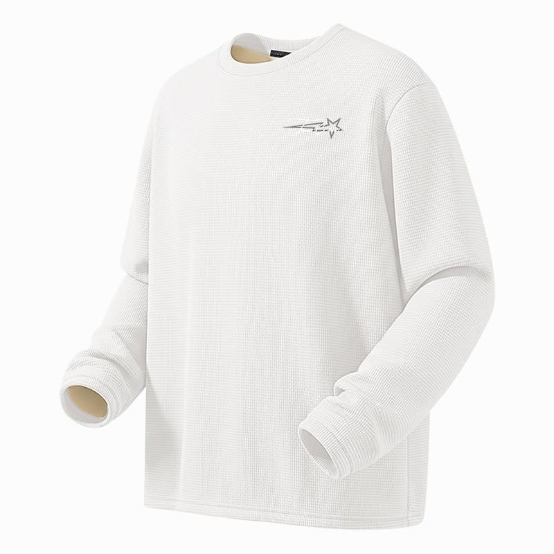 Tonlion T Shirts Unisex Crew Neck Thickened And Fleece Lined Straight Fit
