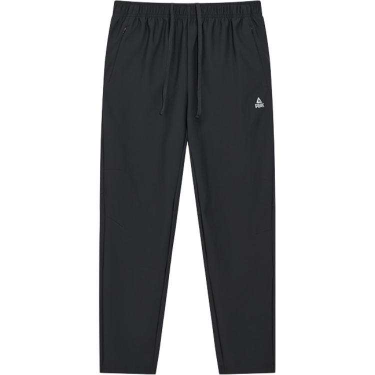 PEAK Knitted Sweatpants Men's Black Moderate Straight Fit Pants