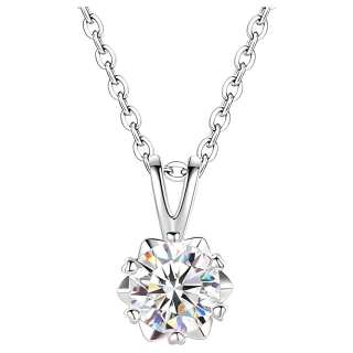 WINY 925 Sterling Silver Necklace With Certificate Women's