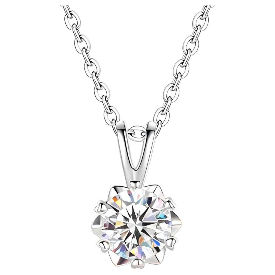 WINY 925 Sterling Silver Necklace With Certificate Women's