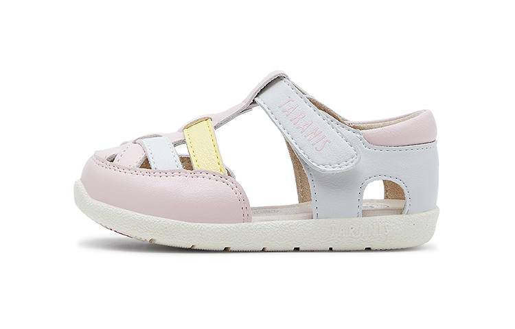 TARANIS Baby Cut Out Sandal Low top Toddler Shoes Pink White Infant And Toddler