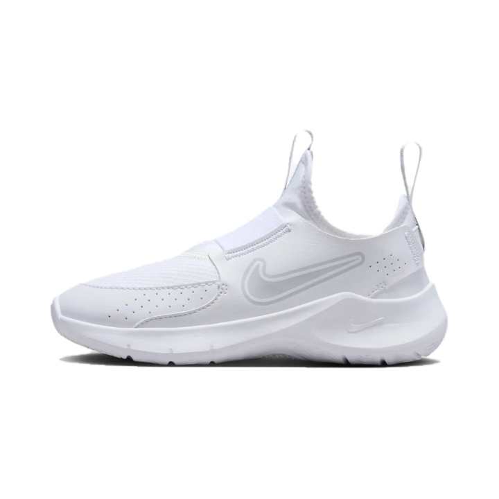Nike Nike Flex Runner 3 Slip Resistant Cushioning Abrasion Resistant Low top Kids' Running Shoes White